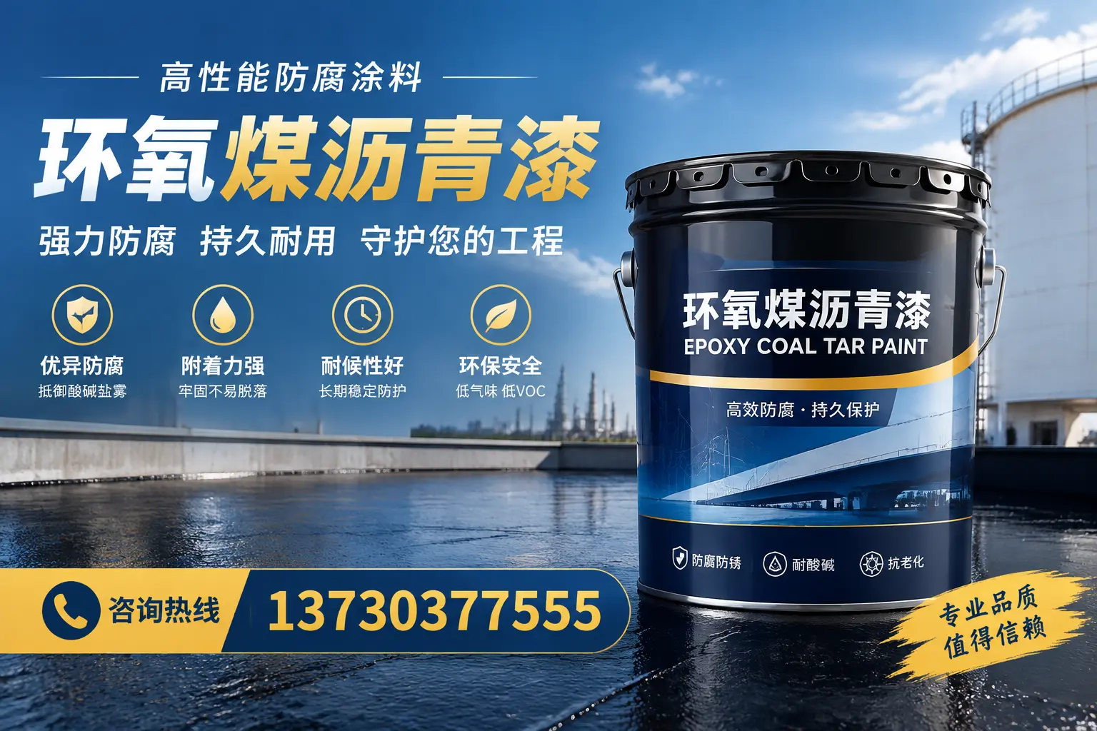 环氧煤沥青漆的耐久性分析，适合济南的使用场景