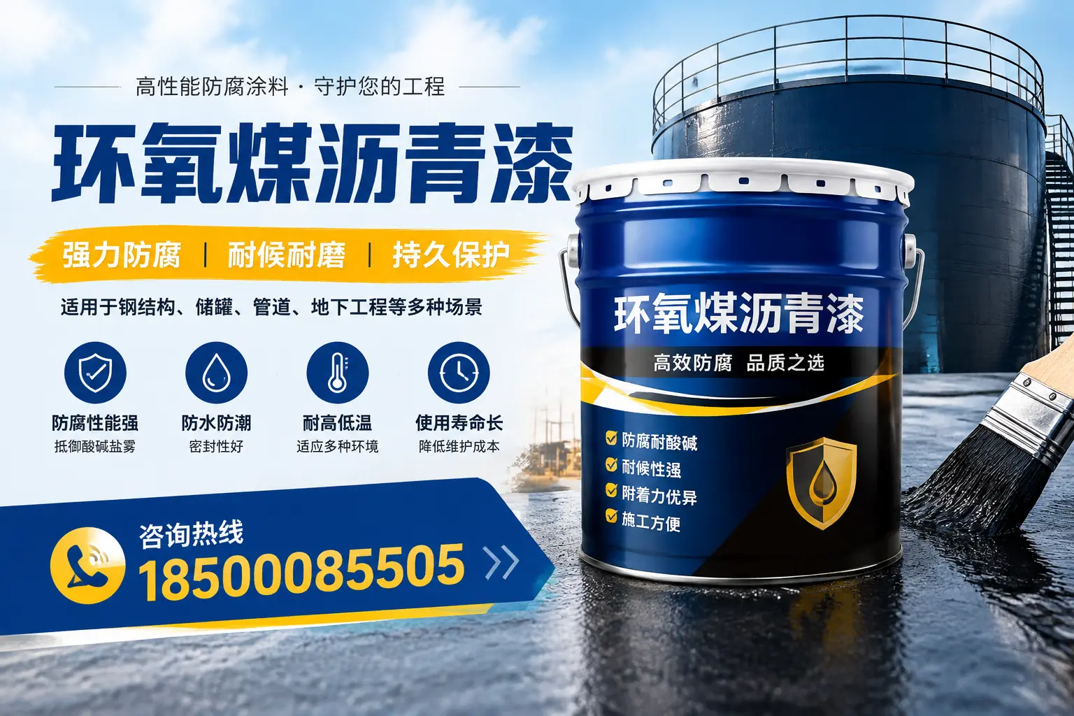 环氧煤沥青漆在工业中的应用，济南企业的选择