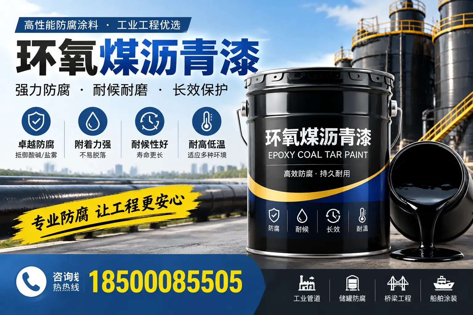环氧煤沥青漆的施工方法与注意事项,确保在济南顺利完成